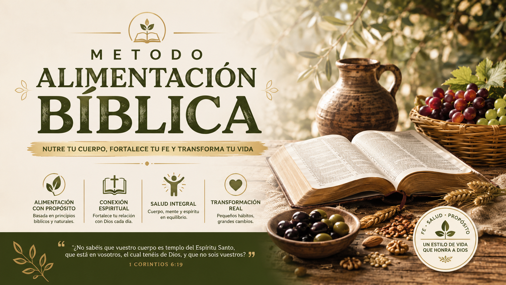 The Biblical Nutrition Method — nourish your body, strengthen your faith and transform your life